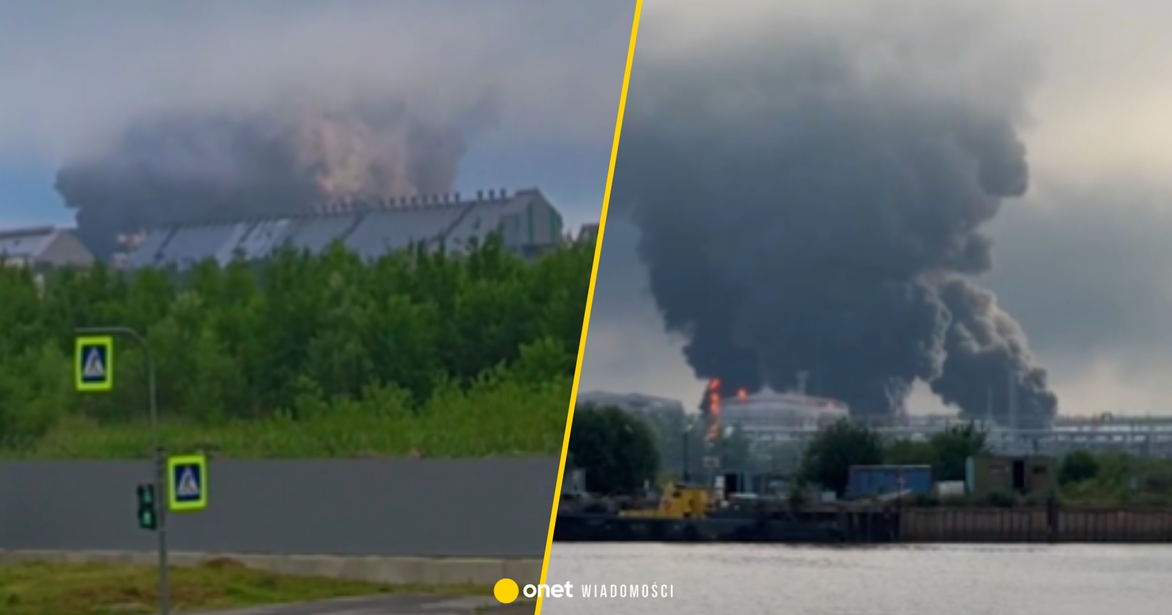 Uderzenie 850 km od granicy. Płonie rosyjski terminal