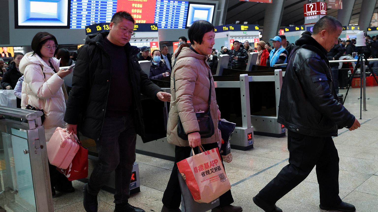 Chiny: rekordowa migracja 9,5 mld podróży na Nowy Rok